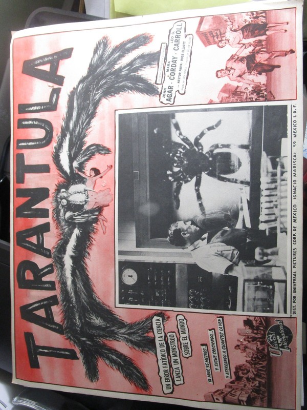 Original " TARANTULA" 1955 SCI-FI Classic Mexican Movie Lobby Card