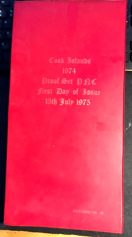 Cook Islands 1974 Proof Set PAC First Date of Issue 15th july 1975