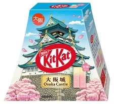 Japanese Kit-Kat Osaka Castle Sakura KitKat Chocolate 10 bars