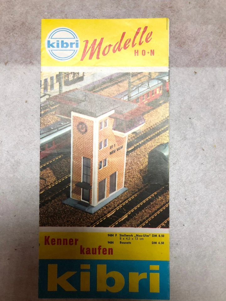 Kibri Faltblattkatalog von 1964 sehr gut - 8 Seiten/4 Doppelseiten - Bild 1 von 1