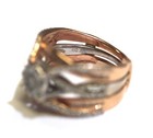 14K YELLOW GOLD .20CT 3.8MM + 87 ROUND=1.22CT ENGAGEMENT RING SI1 G sz 5.5 wrap — photo 9