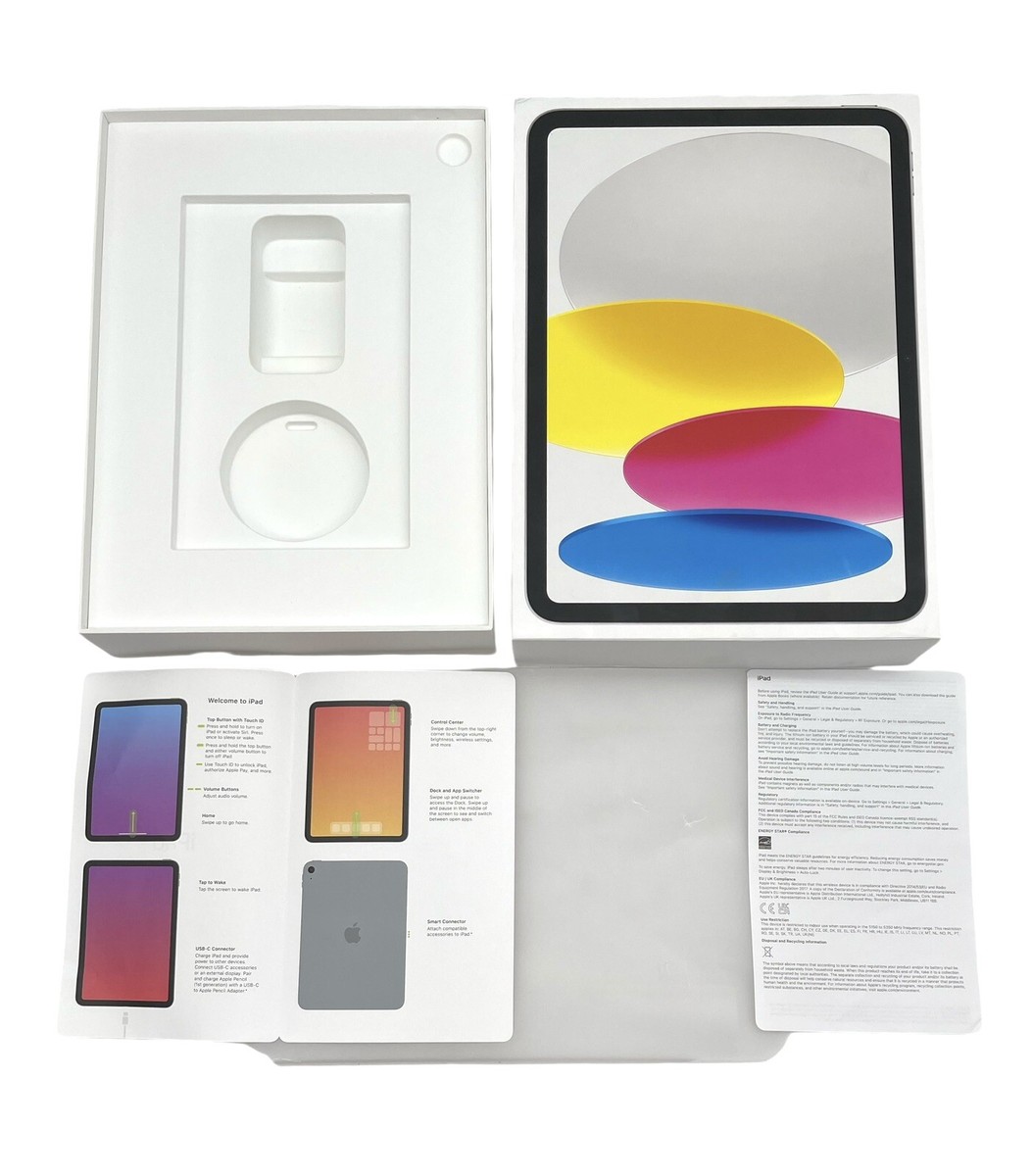iPad (10th generation) Wi-Fi + Cellular 64GB- BOX & Inserts ONLY