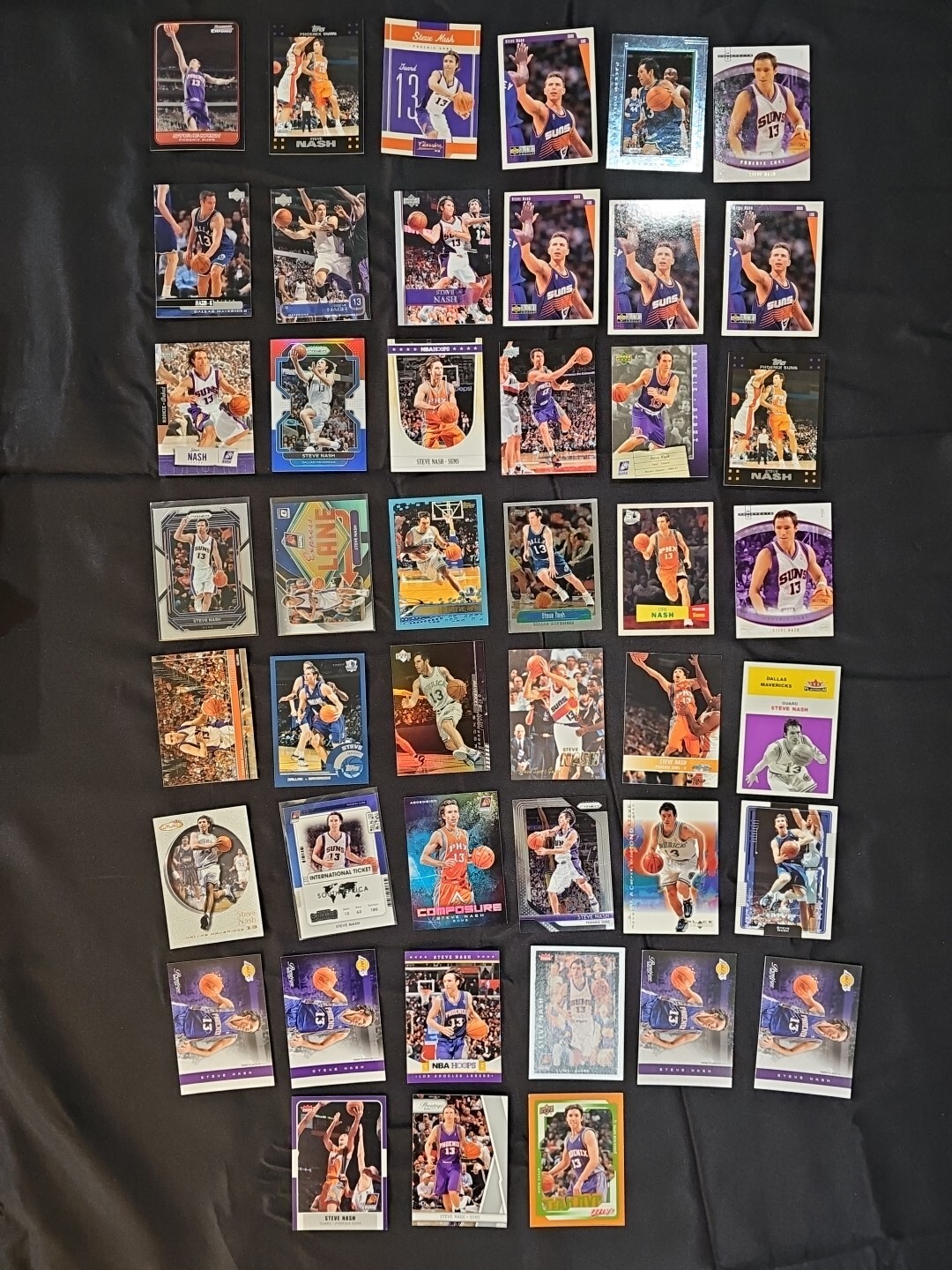 Lot of (45) Steve Nash cards - Topps Chrome/Bowman Chrome/Inserts/Fleer/UD +