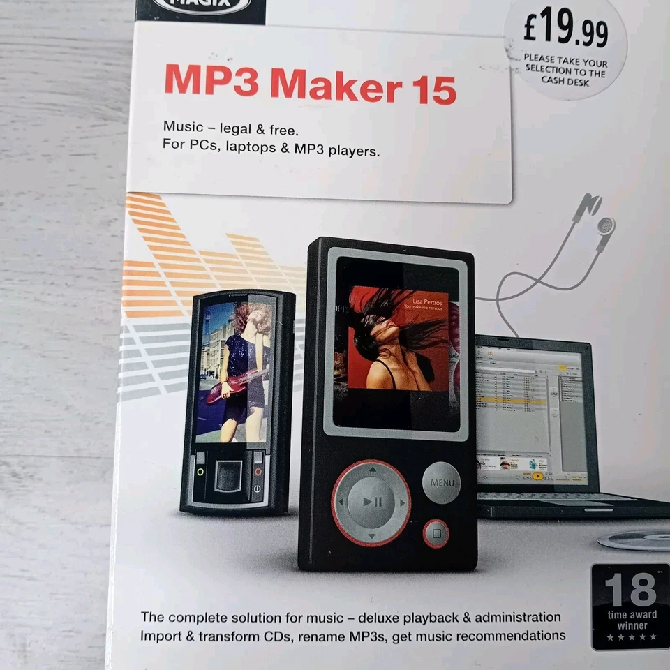 MAGIX MP3 MAKER 15 PC CD ROM NEW IN BOX - RARE RETRO SOFTWARE - Image 2 of 4