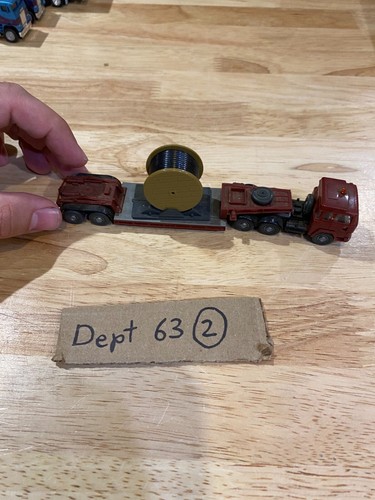 WIKING 1:87 SCALE MAGIRUS LOW-LOADER SEMI-TRAILER WITH LARGE CABLE DRUM - #503