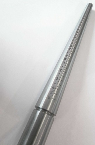 Ring Mandrel Steel Triblet 2 in 1 with Gauge Round Shape for jeweller for jewell - Afbeelding 1 van 1