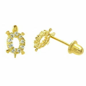 Swarovski Stud Pendientes de Moda enchapado en oro Amarillo