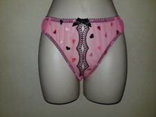 Agent Provocateur Conny Ouvert pink with hearts size AP 4 Large NWT