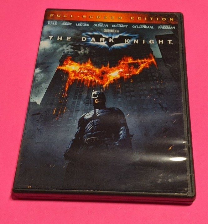 The Dark Knight (DVD, 2008, Full Screen) Great Action Movie!