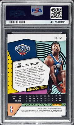 2019 Panini Revolution Zion Williamson #101 PSA 10 Rookie RC 2019 Panini Revolution Zion Williamson #101 PSA 10 Rookie RC