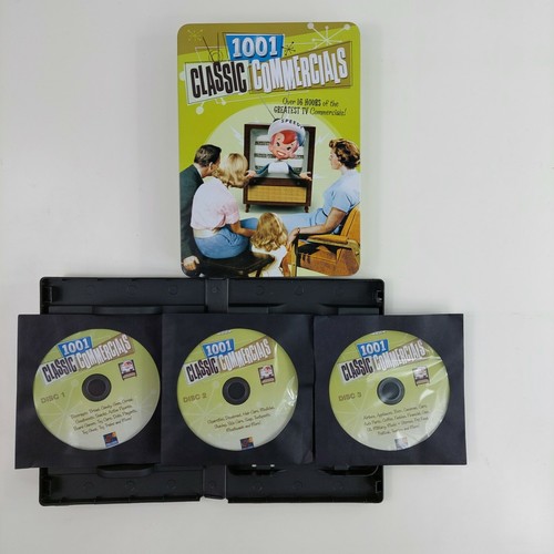 1001 Classic Commercials 16 Hours DVD 2010 3-Disc Set In Tin Case Mint! - Picture 4 of 10