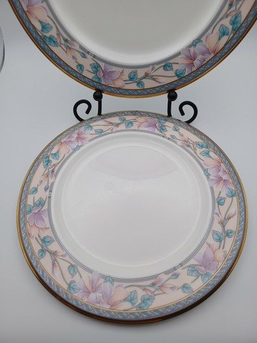 Noritake Embassy Suite Floral 8 1/2" Salad Plates 9756 Bone China - Picture 2 of 6