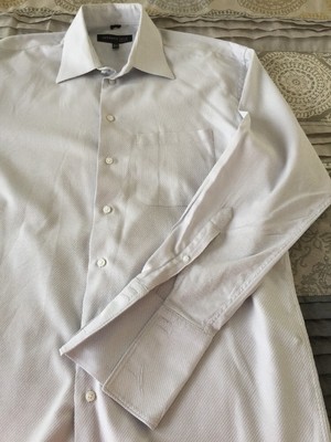 French Cuff Dress Shirt Silver Gray 