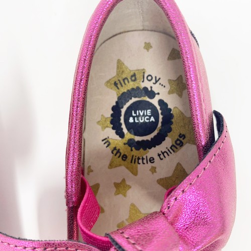 Livie & Luca Baby Size 5 Halley ballet flat Magenta Luster Shimmer - Picture 6 of 11