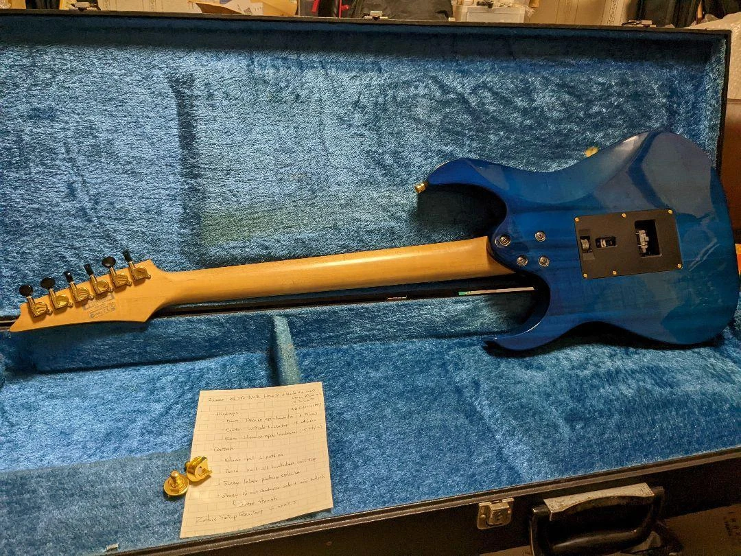 Electric Guitar Ibanez RG350QMZ Hexa & W.blade 3H MOD