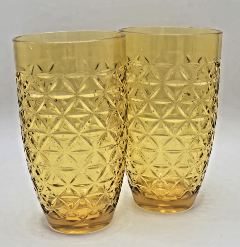 Set of 2 Phantom Chef Amber Ombre 19oz Acrylic Tumblers Shatterproof Cups