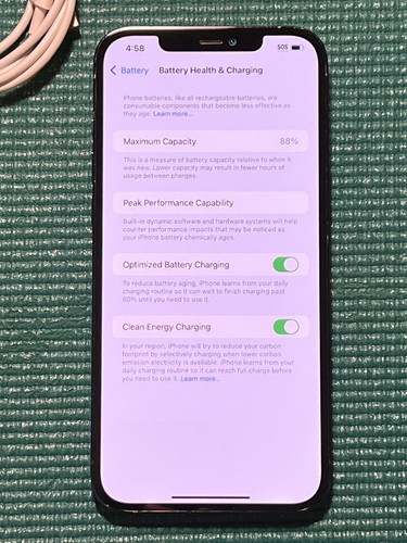 Apple iPhone 12 Pro Max- 128GB - Pacific blue (Unlocked) (CDMA + GSM) A2342 - Afbeelding 8 van 9
