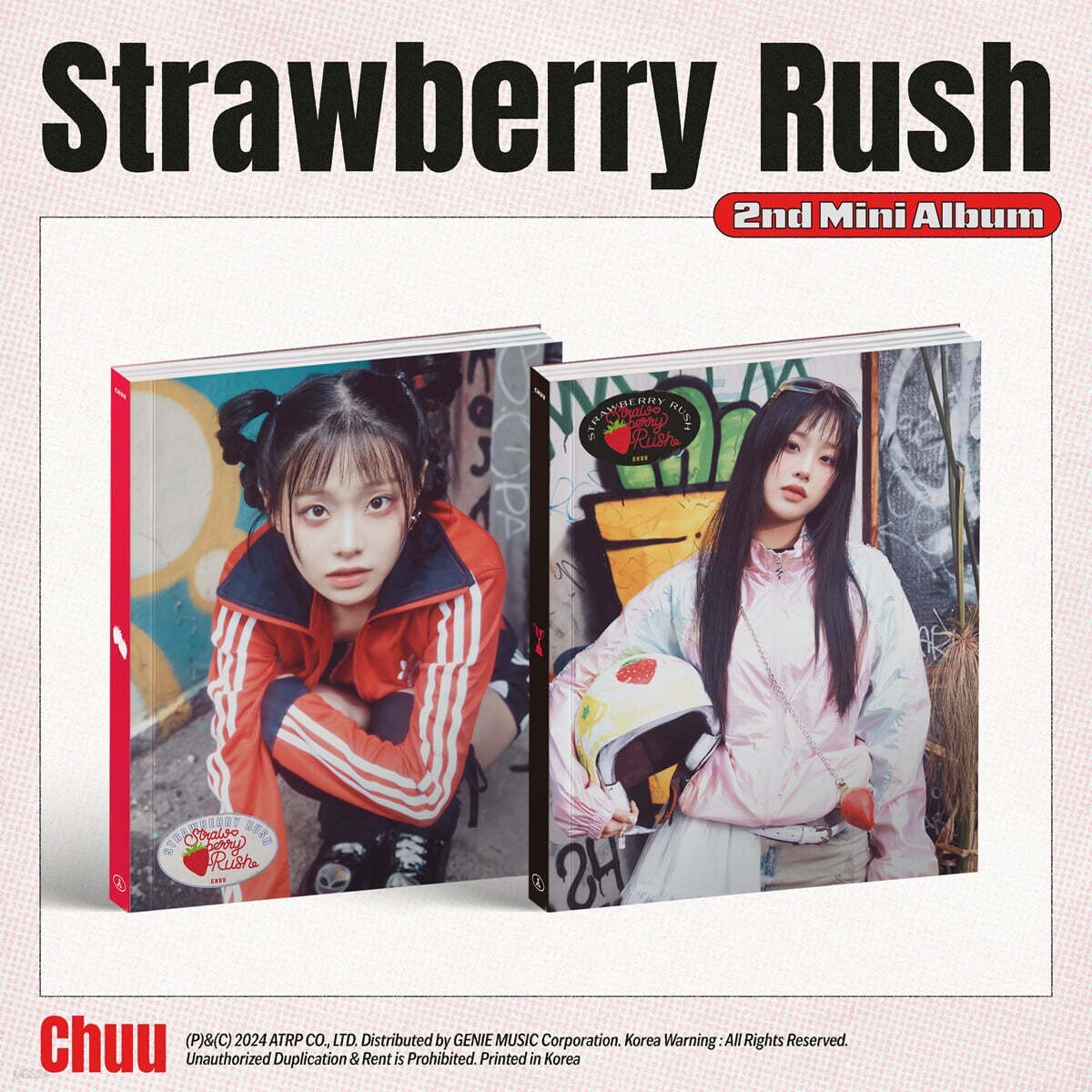 チュウ サイン アルバム loona Strawberry Rush CHUU 2nd Mini Album Strawberry Rush Rush Ver. CD+P.Book+F
