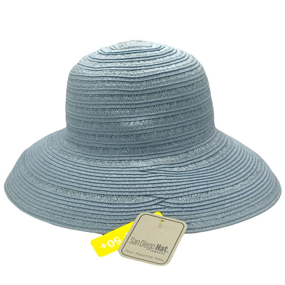 Солнцезащитная шляпа San Diego Hat Co. с 6-позиционной регулировкой UPF50 синего цвета