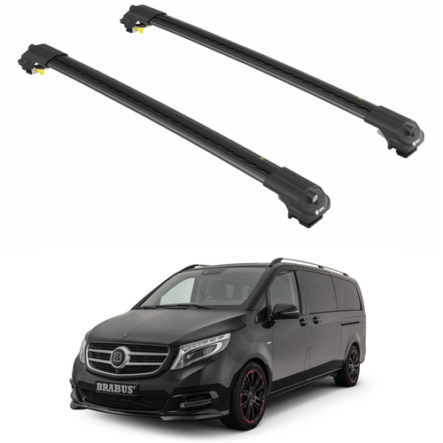 Fit for MERCEDES V-CLASS (W447) MPV 2015+ Roof Rack Cross Bars Black - Bild 1 von 24