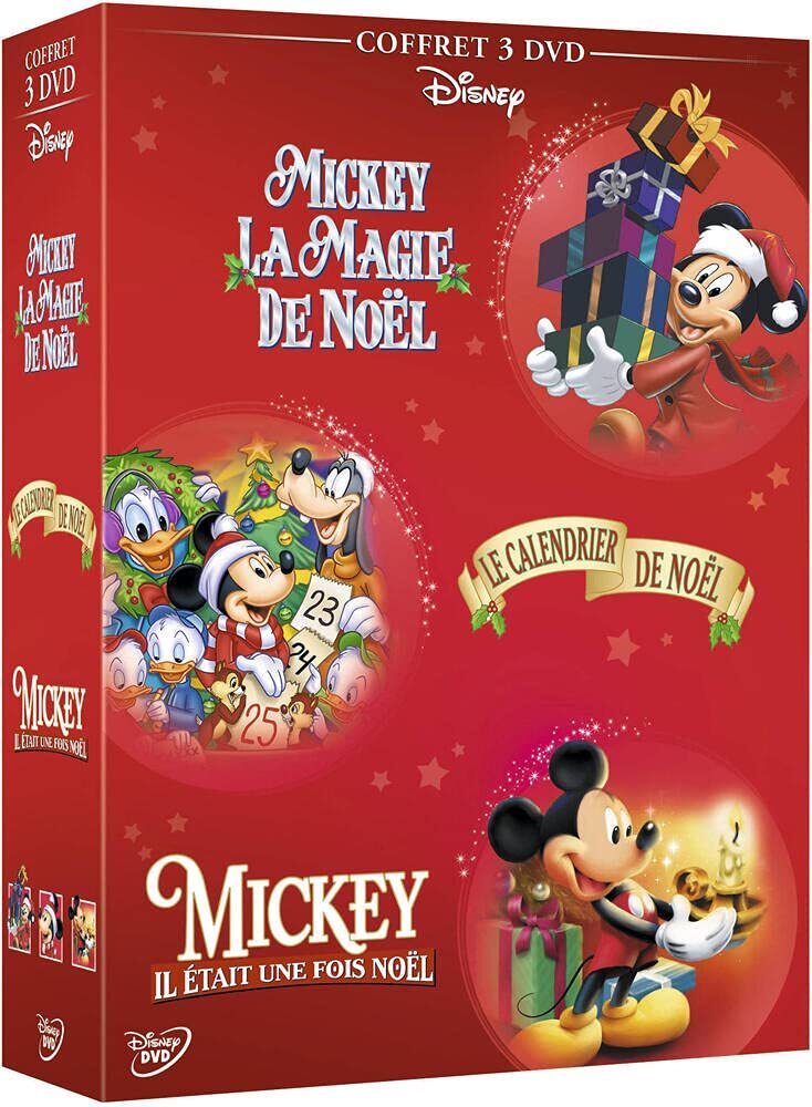 Coffret mickey 3 films : la magie de noël ; le calendrier de noël ; il éta (DVD)