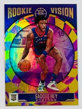 2020-21 PANINI ILLUSIONS ROOKIE VISION SADDIQ BEY RC GOLD #8/10 PISTONS