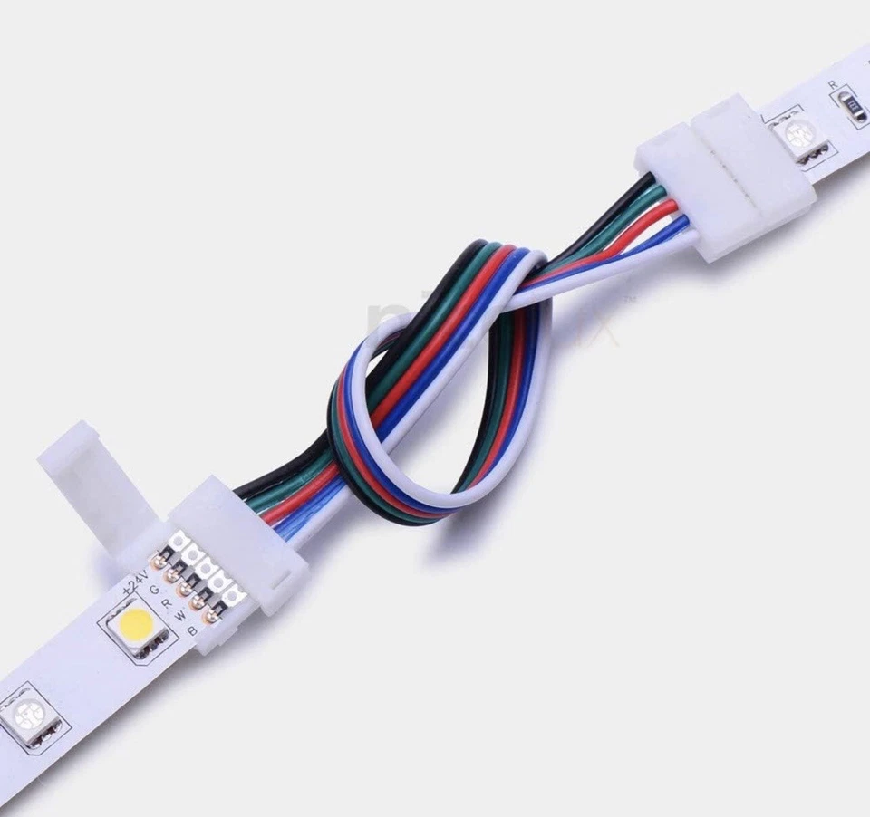 LED Connector, LED Strip Connector for RGBW 5Pins 10mm 10 Pack Wide - A0032 - Image 4 of 4