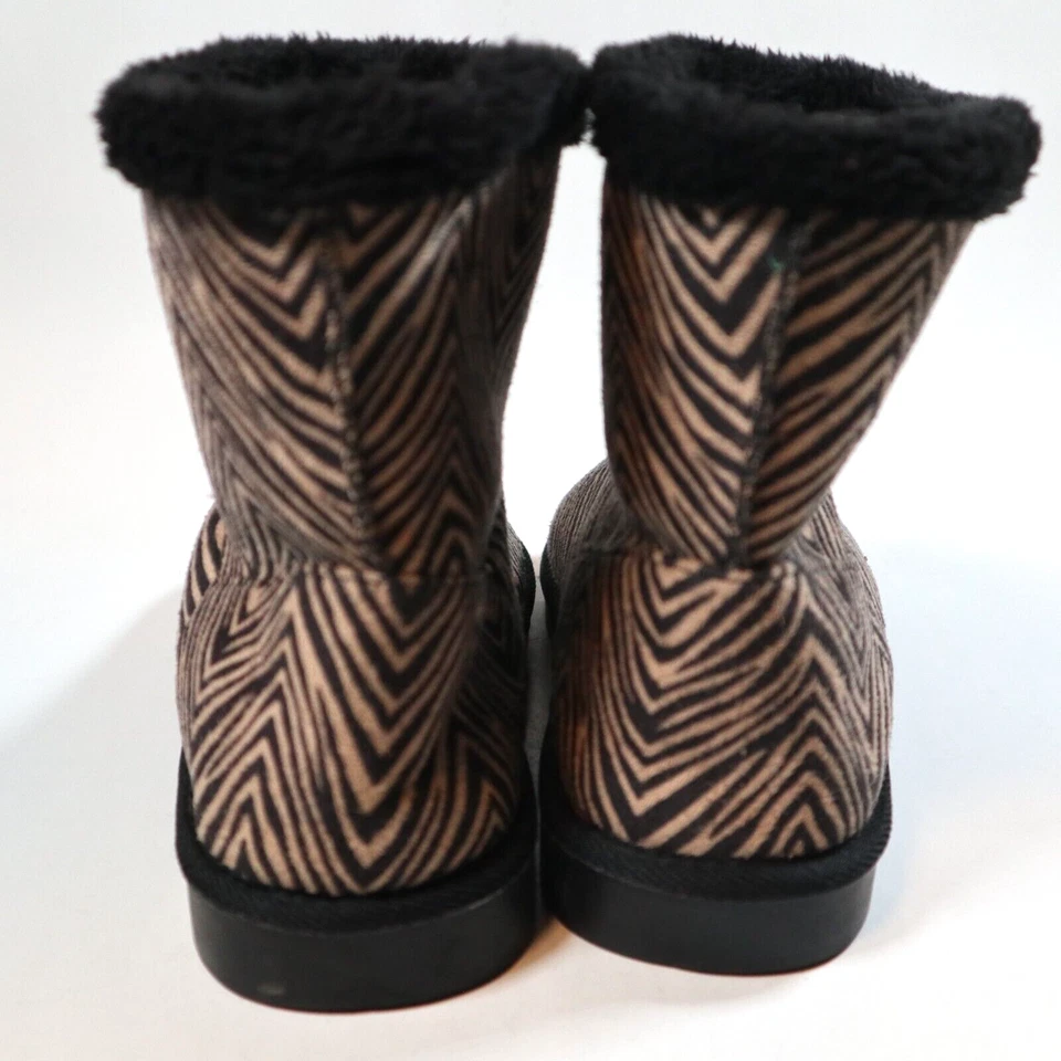 Botines Vera Bradley para mujer con estampado de cebra forrados de piel sintética suela dura talla mediana 7-8 Foto 3 de 4