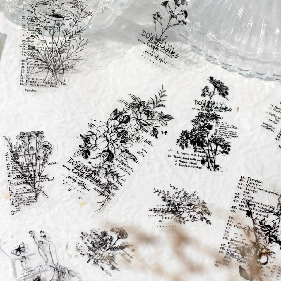 Cinta adhesiva retro PET álbumes de recortes hágalo usted mismo álbum de tarjetas de diario pegatinas decorativas Foto 3 de 4