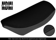 FITS SUZUKI TR 50 STREET MAGIC CUSTOM FRONT GRIP VINYL SEAT COVER BLACK & GREY