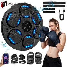 Upgraded Smart Music Boxing Machine 9 Training Modes w/Boxing Gloves Music Light