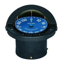 Pivot LED Blue Dial Black Flush Mount 5 1/8" Mounting Hole Compass