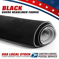 NEW Black Headliner Fabric Foam Backing For Car/Truck/SUV/RV Roof lining Replace