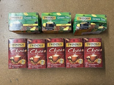 Twinings Tea Mixed Variety Flavors 160 Tea Bags, Chai, Green Tea Lemon Combo