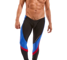N2N Bodywear Men's Ultra Skin Gym Tights, Size XL Black NWT