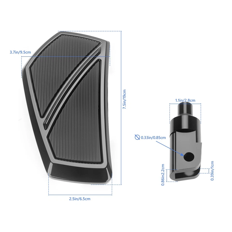 Reposapiés ajustable 360° para Honda Goldwing GL1800 F6B 2001-2024 Foto 4 de 4