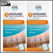 (6 CT) 1 X 3.7” Wound Closure Strips - Zip Stitch Wound Closure Kit - Butterfly