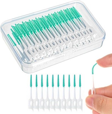 220 Interdental Sticks Zahnseide Zähne Zahnstocher Mundpflege Saubere Bürste