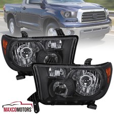 Black Projector Headlights Fits 2007-2013 Toyota Tundra 2008-2014 Sequoia Lamps Black Projector Headlights Fits 2007-2013 Toyota Tundra 2008-2014 Sequoia Lamps