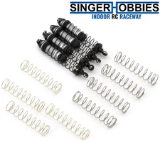 TREAL HOBBY TLHTLMT18-100 Losi Mini LMT 6061 Aluminum Threaded Shock Set Silver