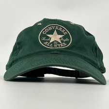 VTG Converse All Star Chuck Taylor Hat - Green StrapBack Baseball Cap 90s Y2K