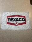 VTG Texaco Star Red Black & White Flag Gas & Oil Collectible 30x45” Banner