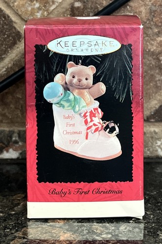 BABYS ERSTE WEIHNACHTEN Jahr 1996 PUNZE ANDENKEN geformt von Patricia Andrew’s
