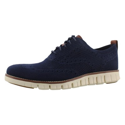 Cole Haan Stitchlite Wingtip Oxford Mens Size 9.5 M Shoes Blue White Dress Sneak Cole Haan Blue Wingtip Dress Shoes for Men for sale | eBay main image 4