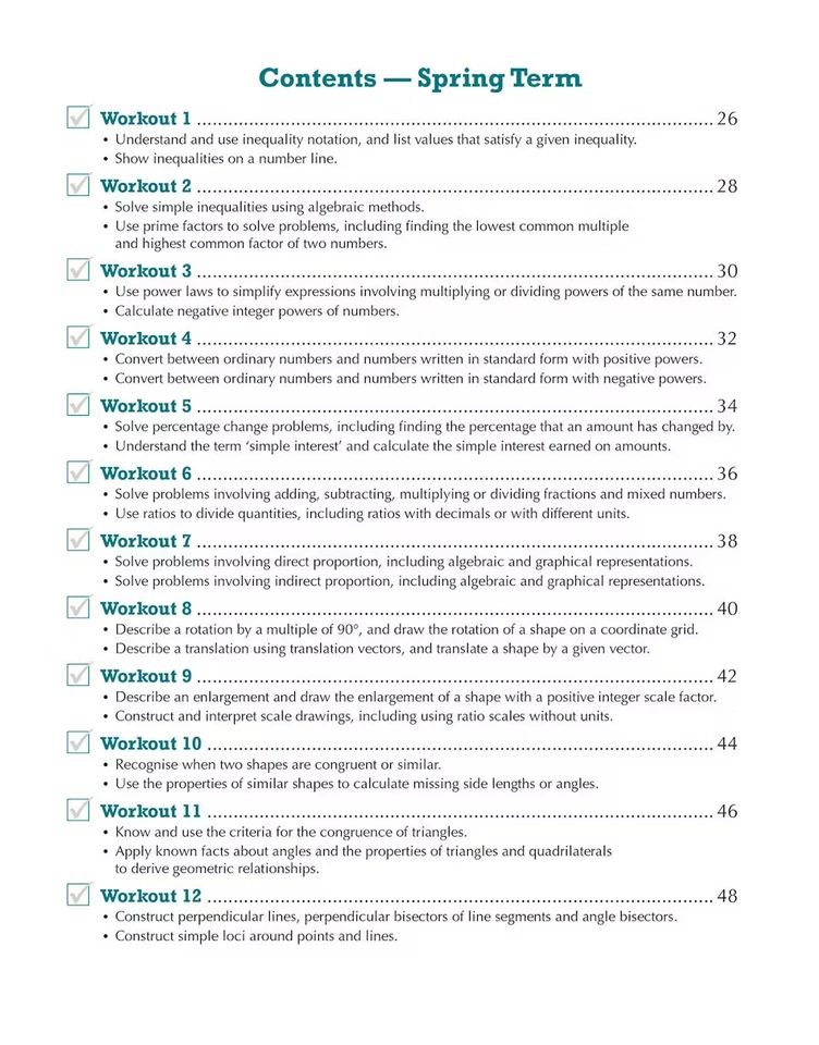 Year 9 Maths Workbook Pack Ages 13-14 CGP Collins KS3 with Answers NEW - Image 3 of 4