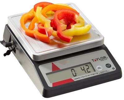 Digital Portion Control Scale 11 lb (5 kg) - 0.1 oz Increments, Tare & Hold