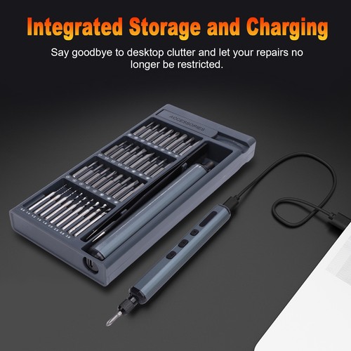 76 In 1 Magnetic Electric Screwdriver Set With LED Light And Digital Display - Picture 17 of 24