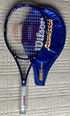 Wilson Graphite Aggressor, 95 High Beam Series, 4 3/8 L3 Tennis Racket W/Cover