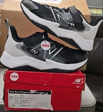 New Balance Kids' Rave Run V2 Lace-Up Running Shoes, Black/White, US 2