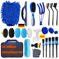 Auto Reinigungsset 24-teiliges Autopflege Set für Innenraum&Außen Autowaschset💖